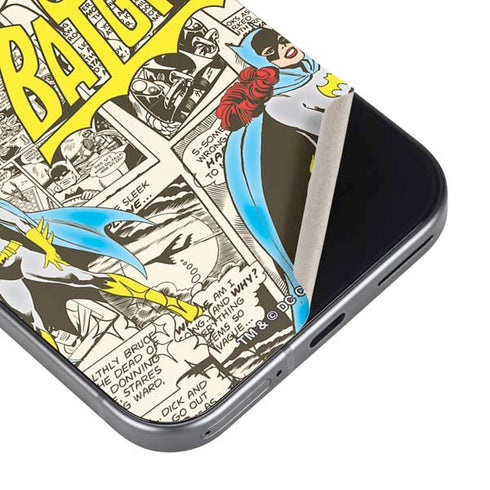 DC Comics Batman Batgirl Vintage Action pose pattern Google Pixel 9 Skin